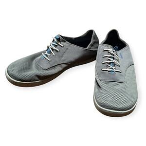 Olukai Men's Size 12 Nohea Moku Sneakers Gray‎ Sporty Boat Shoe Outdoor Gorpcore